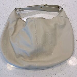 NWOT Quince Italian Leather Hobo Cream